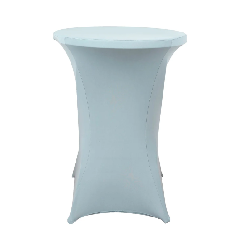 Dusty Blue Spandex Cocktail Table Cover