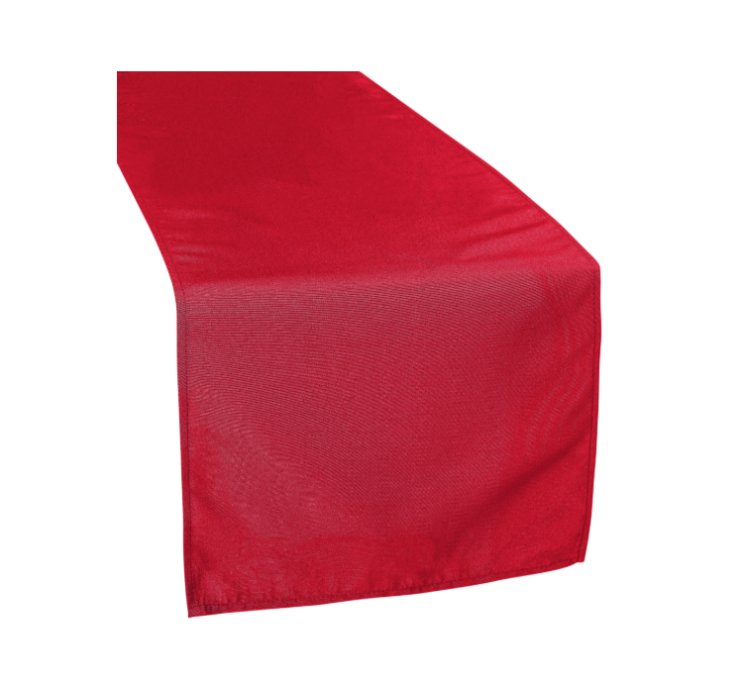 Polyester Table Runner - Apple Red