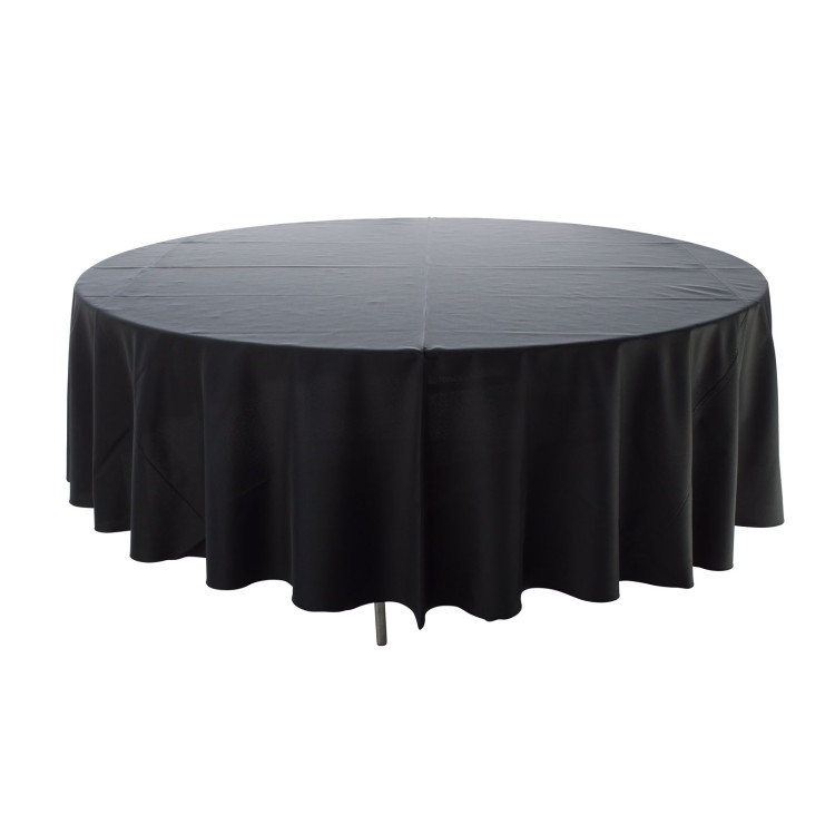 120 Black Polyester Linen