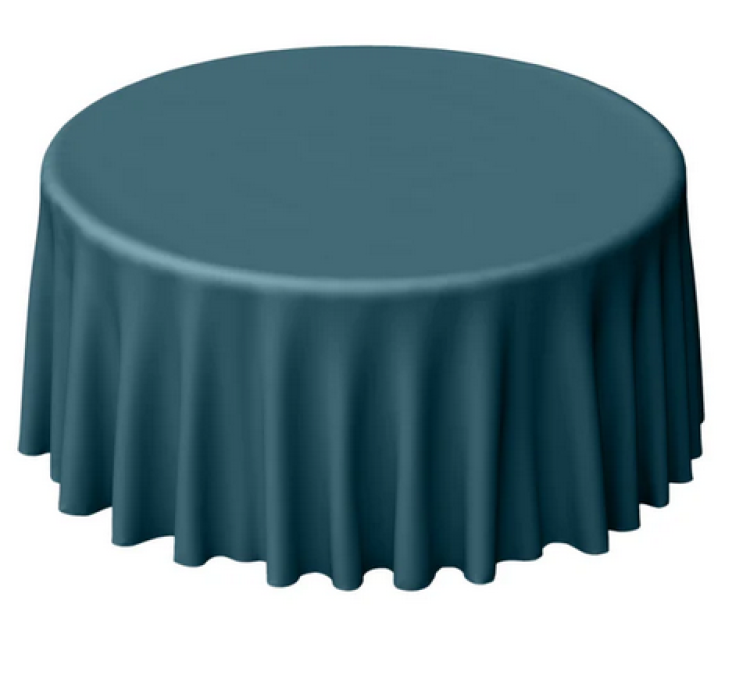 120 Peacock Teal Polyester Linen