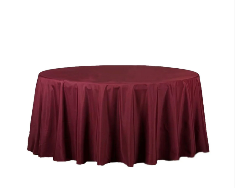 120 Bungundy Polyester Linen