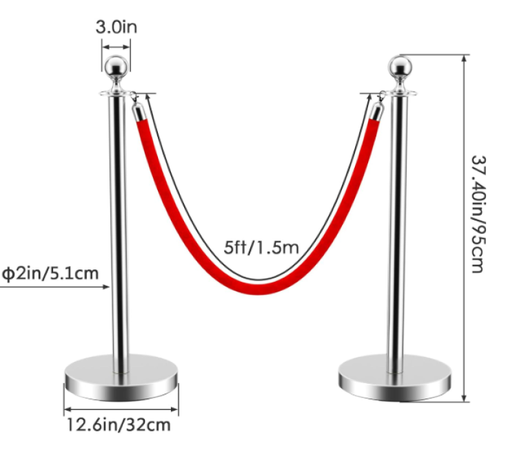 Stanchion - SILVER Stanchion - SILVER