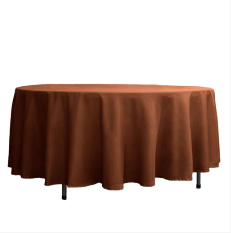 108 Cinnamon Brown Polyester Linen 108 Cinnamon Brown Polyester Linen