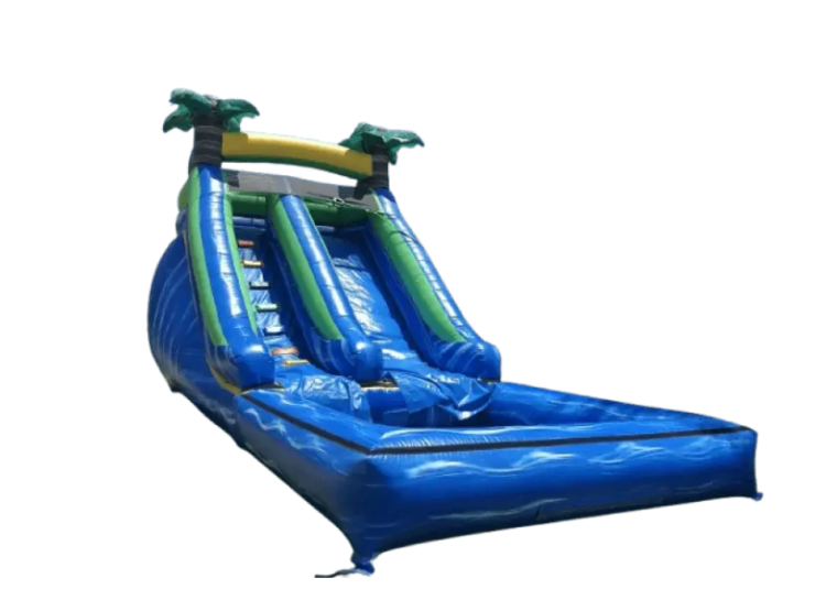 16ft Marble Blue Water Slide with Pool* 16ft Marble Blue Water Slide with Pool*