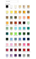 60x126 Rectangle Polyester Linens 60x126 Rectangle Polyester Linens