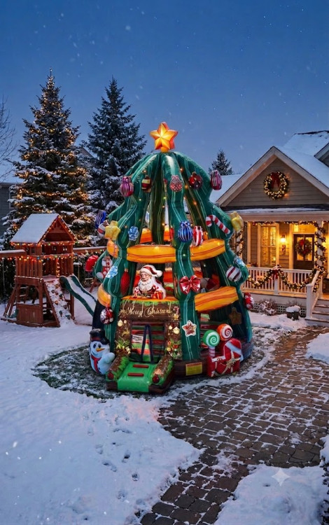 Christmas Tree Bounce House Christmas Tree Bounce House