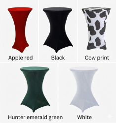 Spandex Fitted Cocktail Table Covers